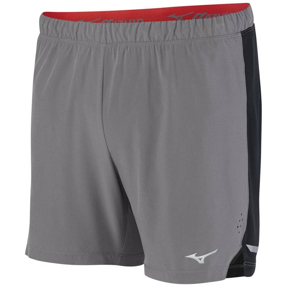 Calções Mizuno Running Aero 4.5" - Homem - Cinzentas/Pretas - ZTGPS7163